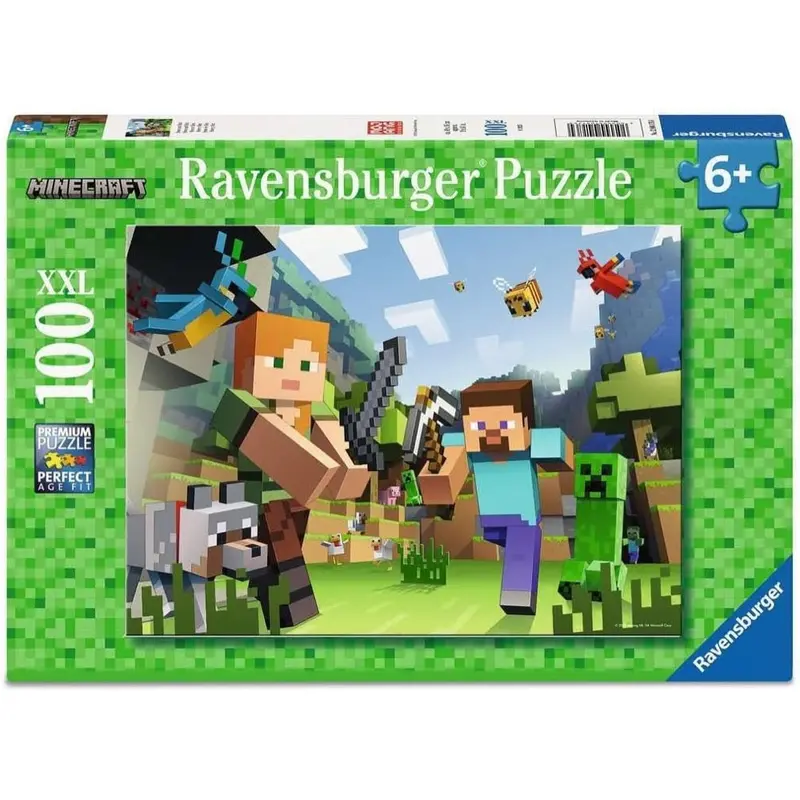 Ravensburger 04176-4 Minecraft Steve And Alex 100Pc Jigsaw Puzzle 1