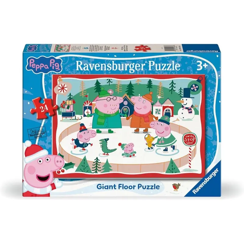 Ravensburger 04186-3 Peppa Pig Christmas Giant Floor 24Pc Jigsaw Puzzle 1