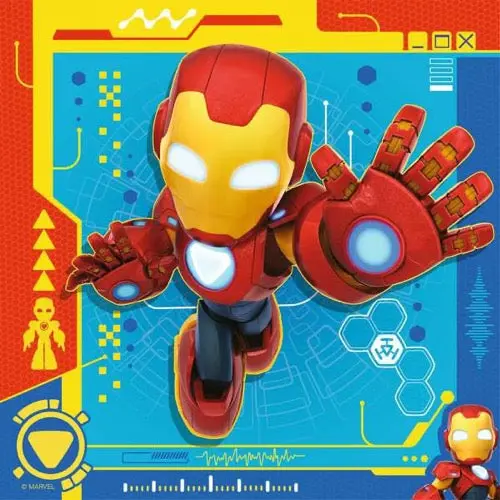 Ravensburger 04192-4 Iron Man & His Awesome Friends 3X49pc Jigsaw Puzzle 2