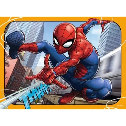 Ravensburger 04201-3 Marvel Spider-Man 4 In A Box 12, 16, 20 & 24Pc Jigsaw Puzzle 2