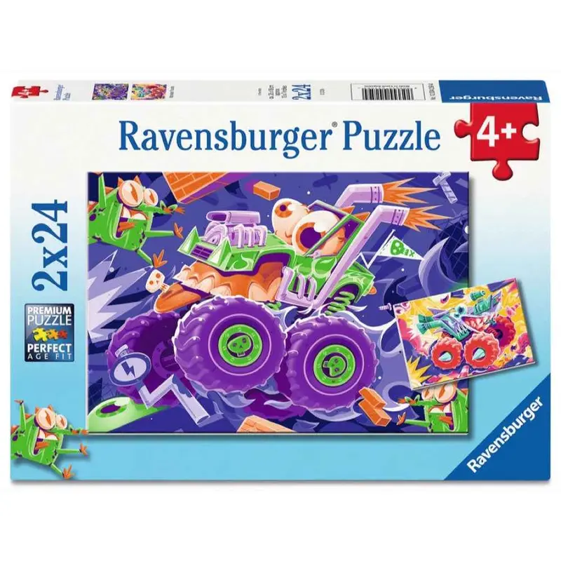 Ravensburger 04259-4 Monster Trucks 2X24pc Jigsaw Puzzle 1