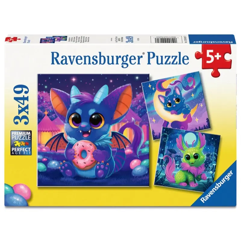 Ravensburger 04261-7 Little Demons 3X49pc Jigsaw Puzzle 1