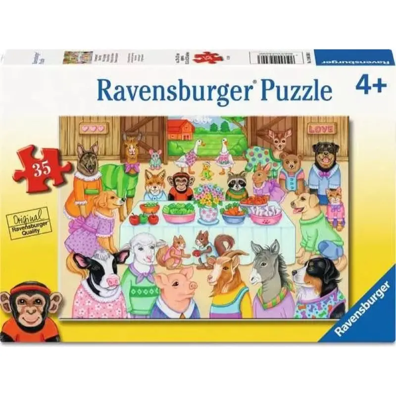 Ravensburger 04300-3 Barn Party 35Pc Jigsaw Puzzle 1