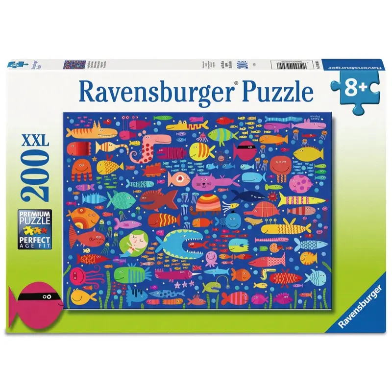 Ravensburger 04305-8 Funny Fish Friends 200Pc Jigsaw Puzzle 1
