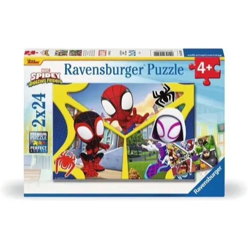 Ravensburger 05729-0 Spidey & His Amazing Friends 2X24pc Jigsaw Puzzle 1