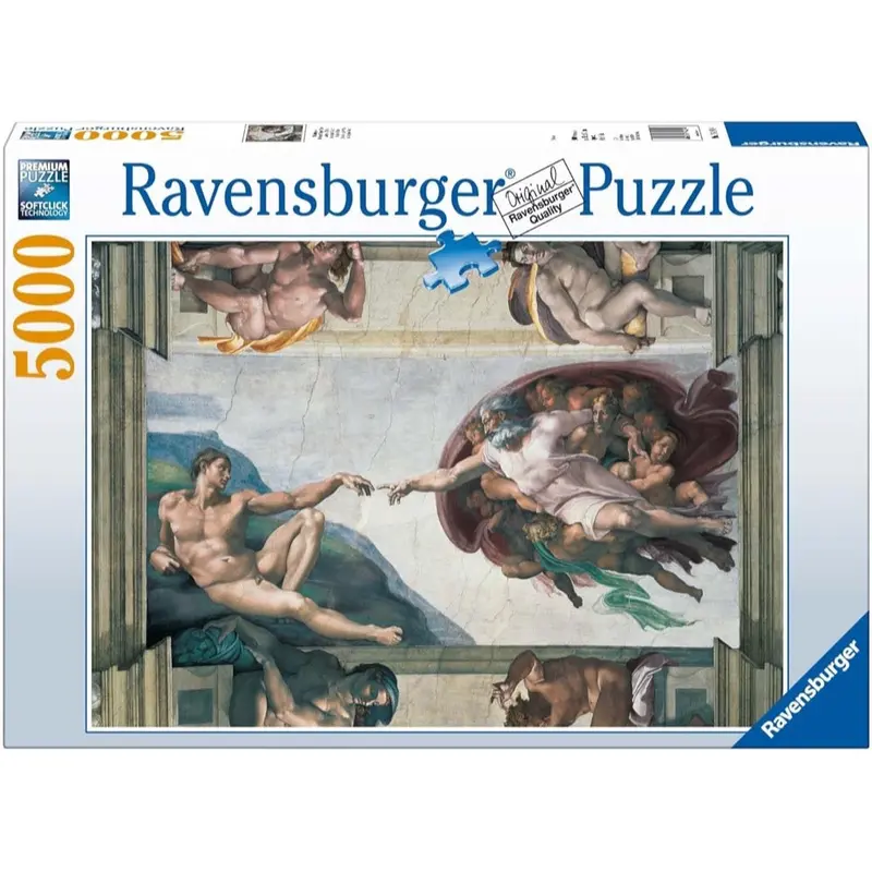 Ravensburger 17408-9 Michelangelo The Creation Of Adam 5000Pc Jigsaw Puzzle 1