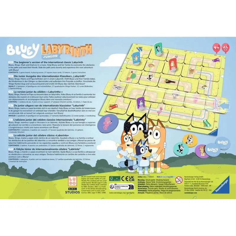 Ravensburger 24711-0 Bluey Junior Labyrinth Game 2