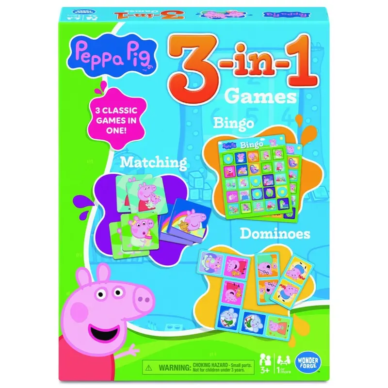 Ravensburger 25076-9 Peppa Pig 3-In-1 Game 1