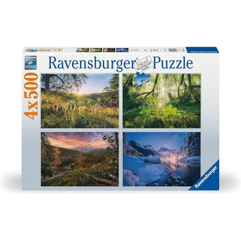 Ravensburger 80715-4 Four Seasons Wt Puzzle 4X500pc Jigsaw Puzzle 1
