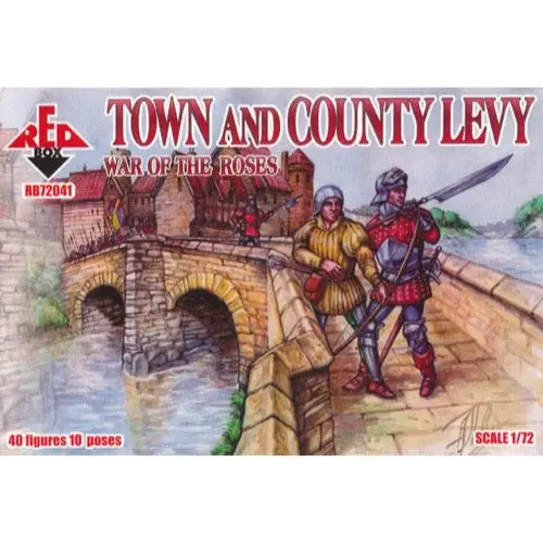 Red Box 041 1/72 Wars Of The Roses Town And County Levy 1