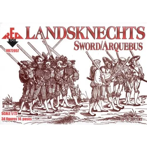 Red Box 057 1/72 16Th C. Landsknechts (Sword/Arquebus) 1