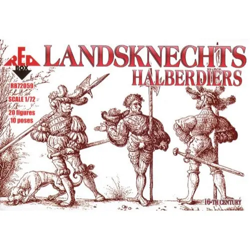 Red Box 059 1/72 16Th C. Landsknechts (Halberd) 1