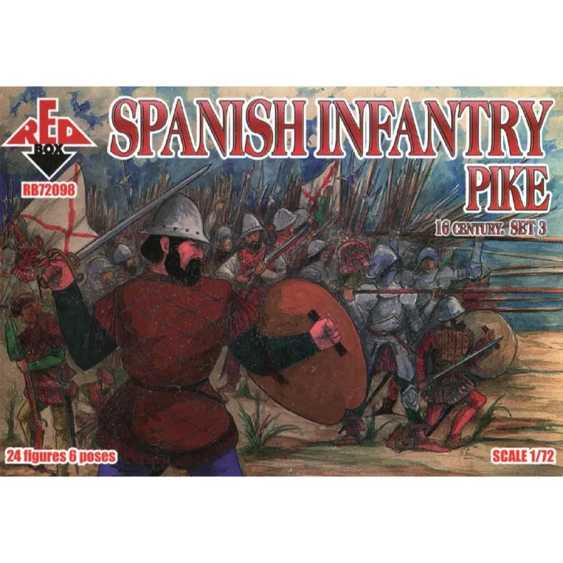 Red Box 098 1/72 16Th C. Spanish Infantry (Pike) Set 3 1