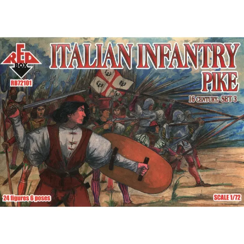 Red Box 101 1/72 16Th C. Italian Infantry (Pike) Set 3 1
