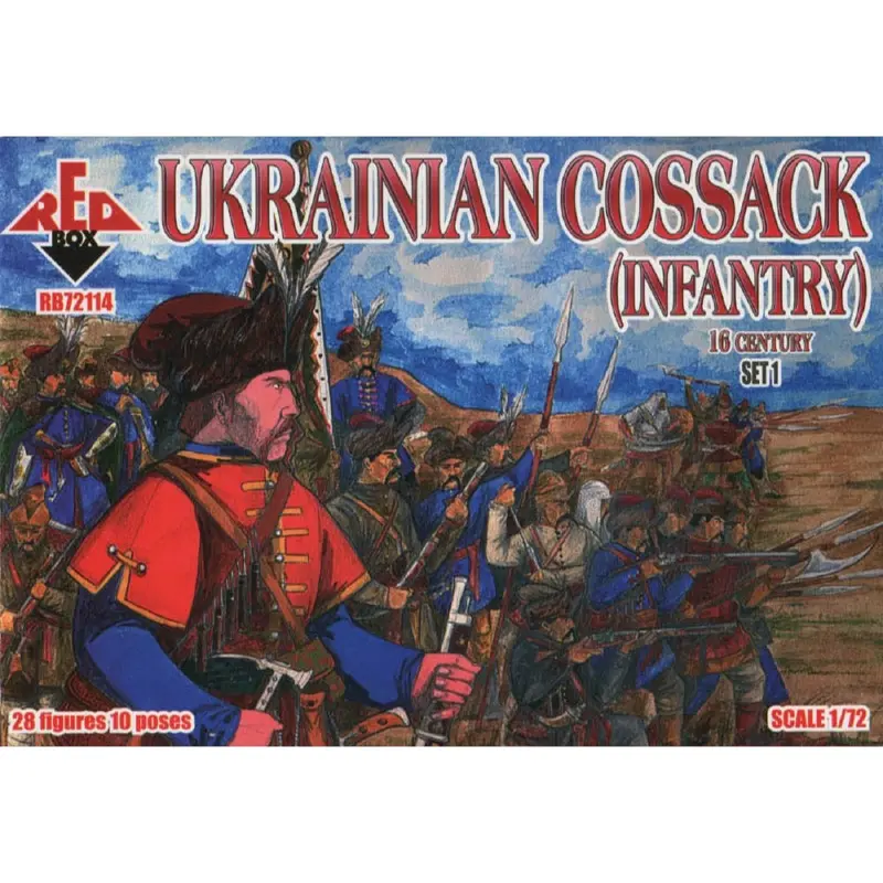 Red Box 114 1/72 16Th C. Ukrainian Cossack Infantry Set 1 1