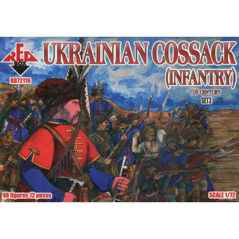 Red Box 116 1/72 16Th C. Ukrainian Cossack Infantry Set 3 1