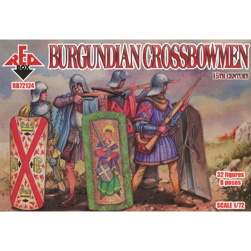 Red Box 124 1/72 15Th C. Burgundian Crossbowmen. 15 Cent 1