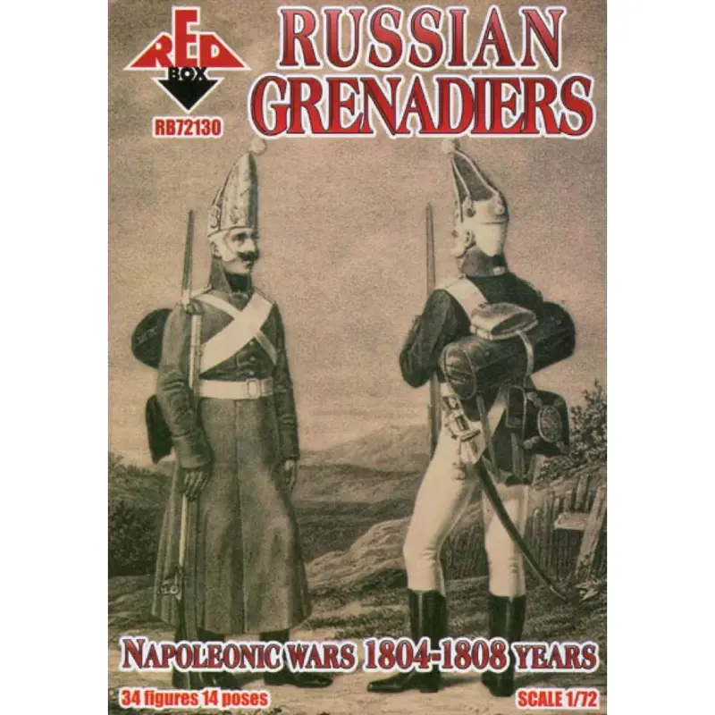 Red Box 130 1/72 Napoleonic Nap. Russian Grenadiers 1804-1807 1