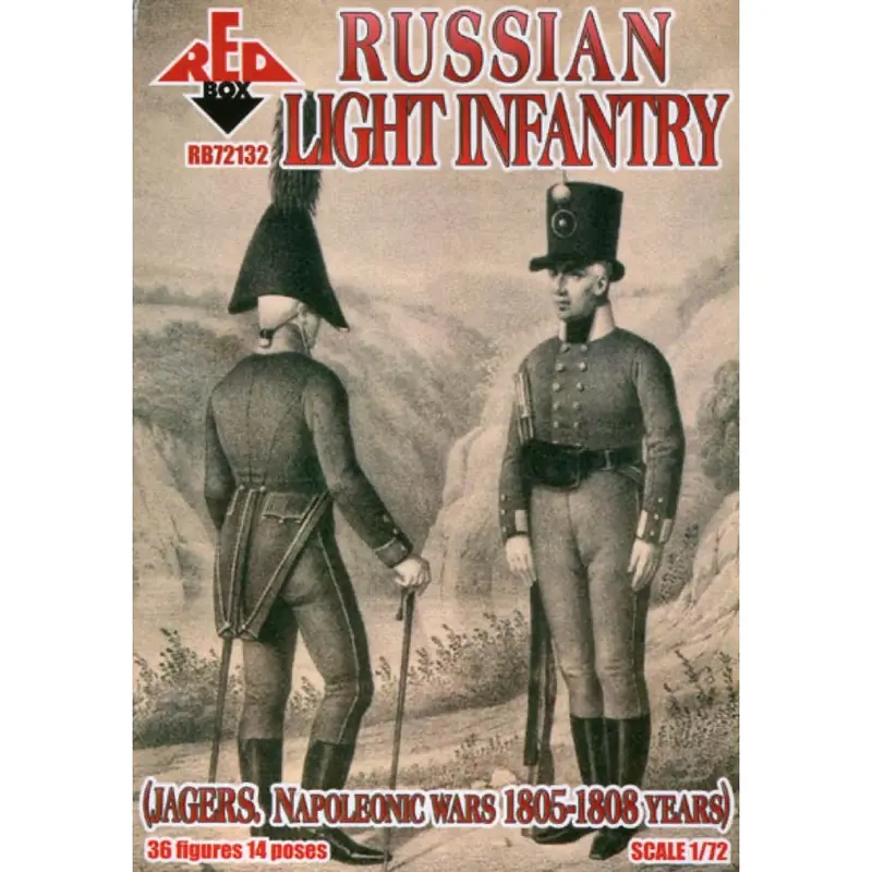 Red Box 132 1/72 Napoleonic Nap. Russian Light Infantry (Jagers) 1804-1807 1