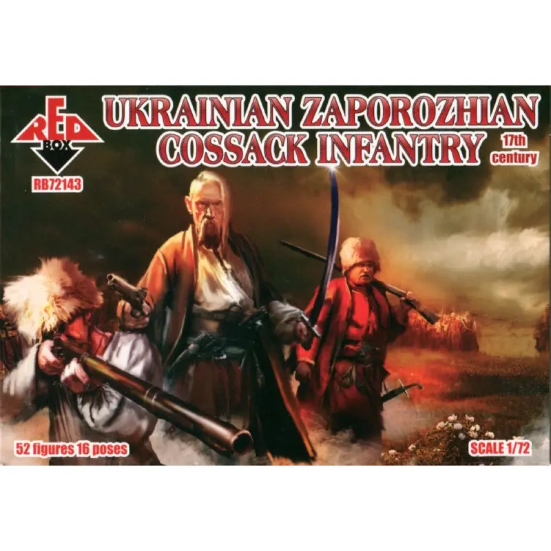 Red Box 143 1/72 17Th C. Ukrainian Zaporozhian Cossacks Infantry 1