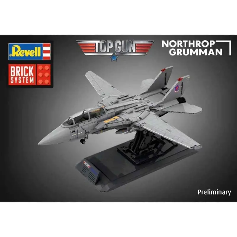 Revell 00963 1/18 Maverick's F-14A Tomcat Top Gun Brick System 1