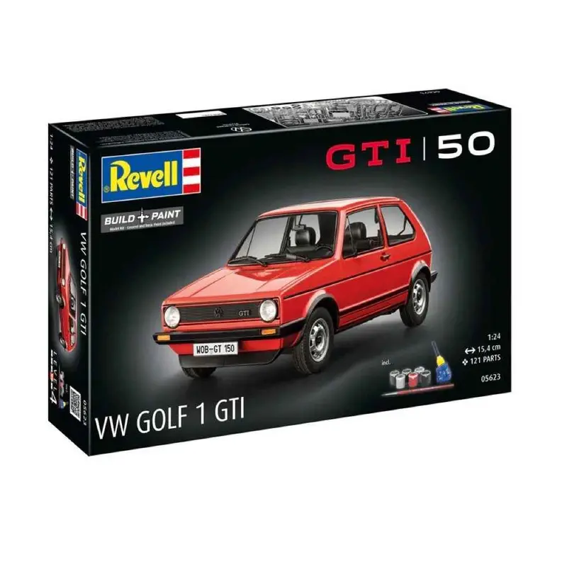 Revell 05623 1/24 Gift Set 50 Years Of The Vw Golf 1 Gti 1