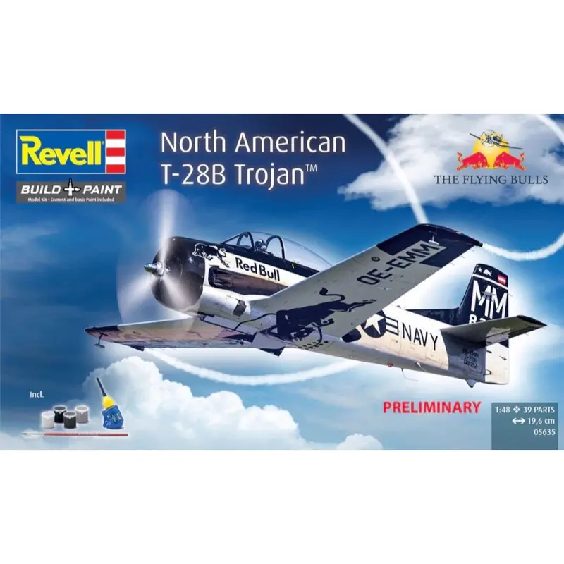 Revell 05635 1/48 Geschenkset Flying Bulls T-28B Trojan Gift Set 1