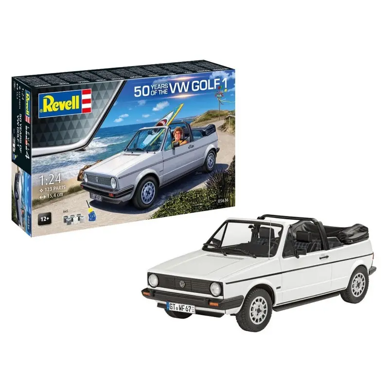 Revell 05636 1/24 Geschenkset 50 Years Of Vw Golf 1 Gift Set 1