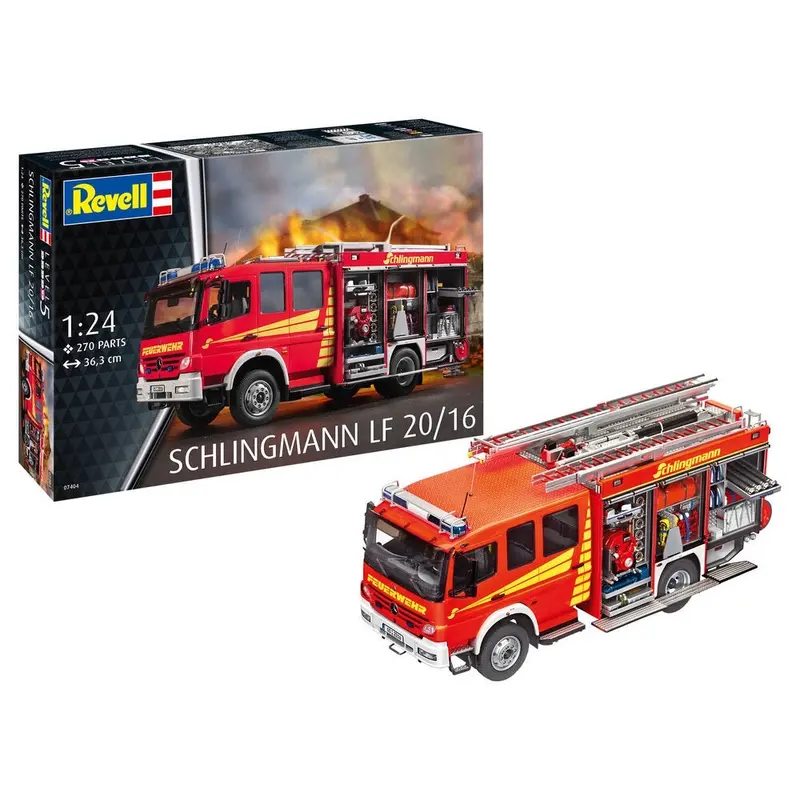 Revell 07404 1/24 Mercedes-Benz Atego 1529 Af Schlingmann Lf20/16 Fire Truck 1