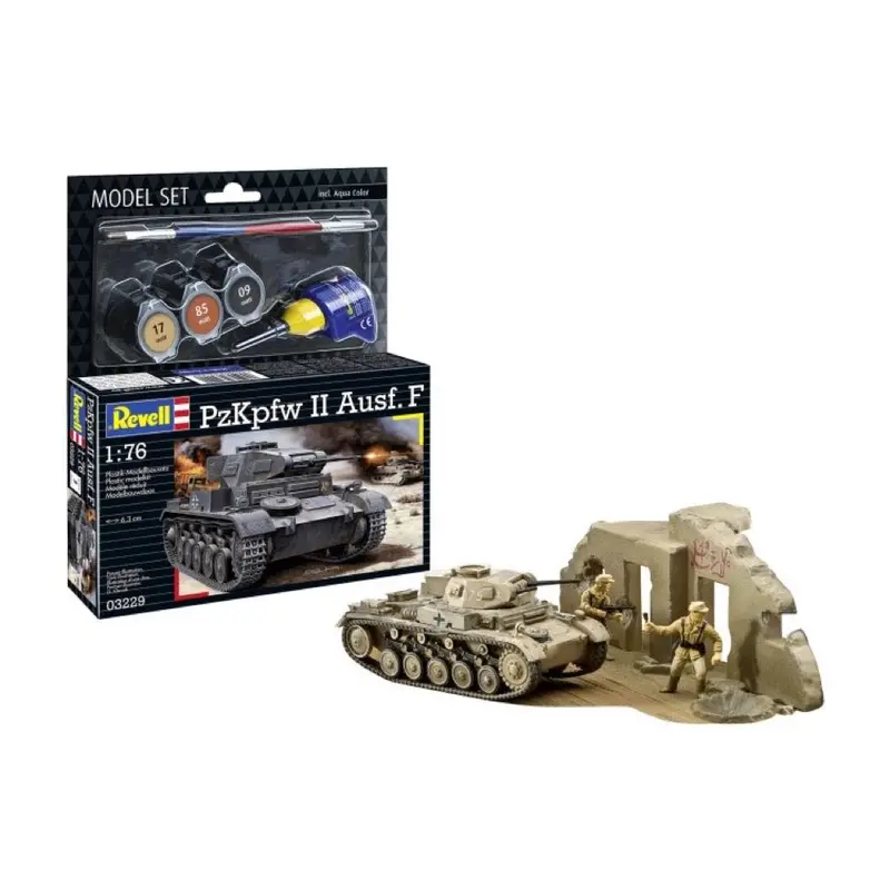 Revell 63229 1/76 Pzkpfw Ii Ausf.F Model Kit Set 1