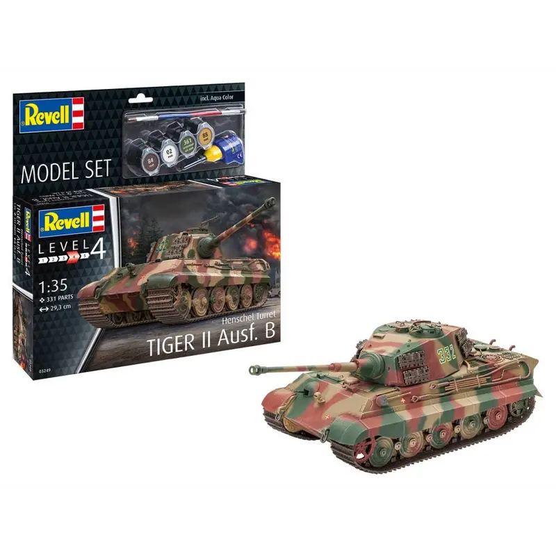 Revell 63249 1/35 Tiger Ii Ausf. B Model Kit Set 1