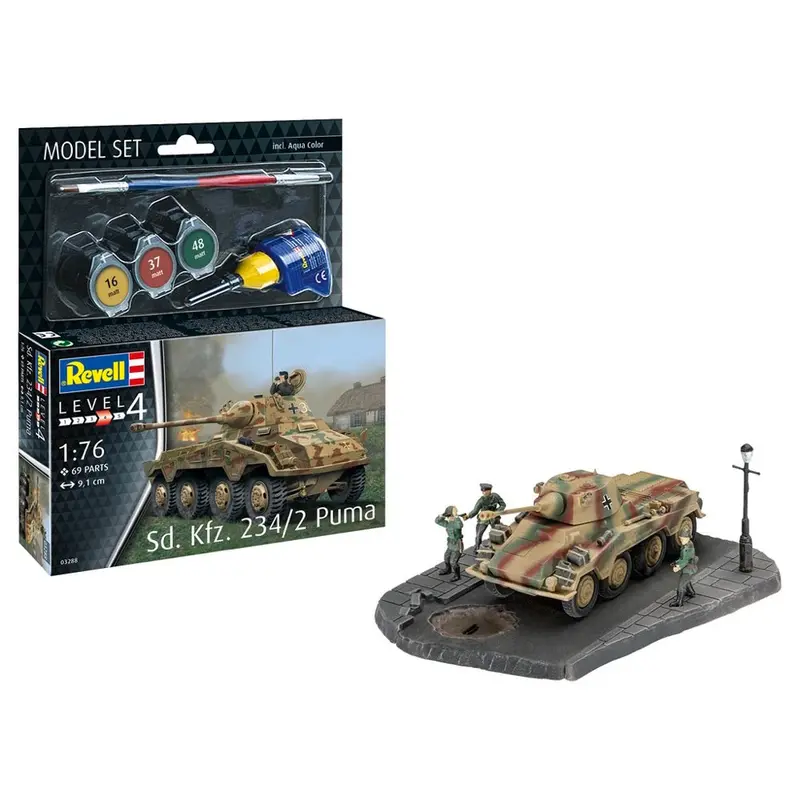 Revell 63288 1/76 Sd. Kfz. 234/2 Puma Model Kit Set 1