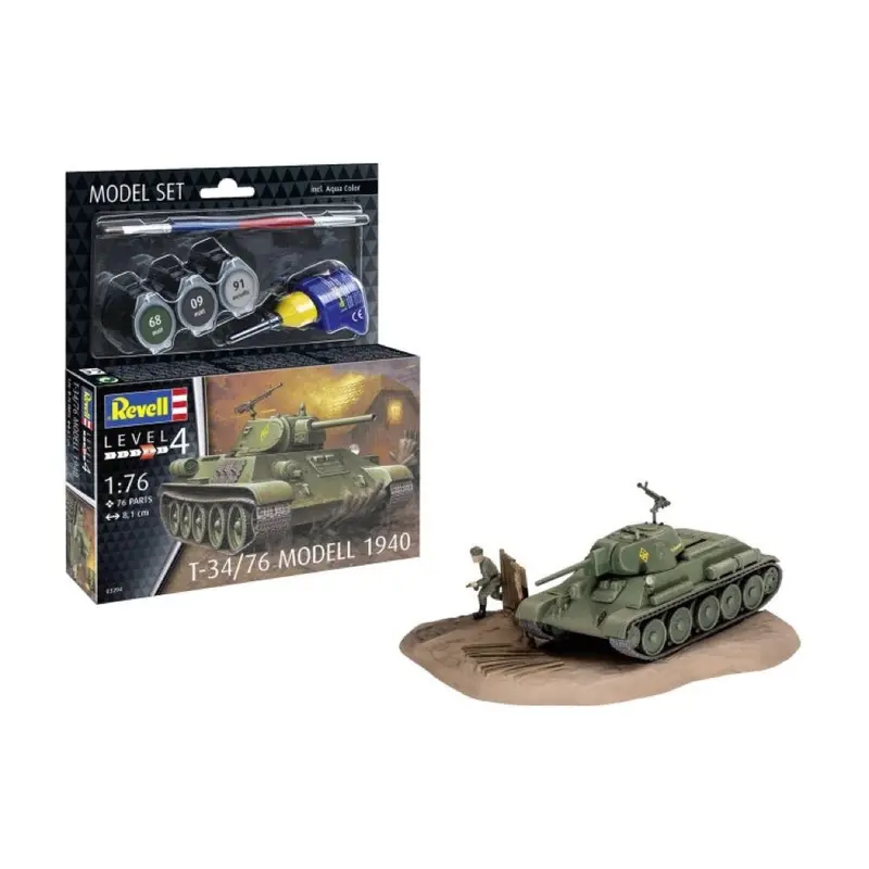 Revell 63294 1/76 T-34/76 Modell 1940 Model Kit Set 1