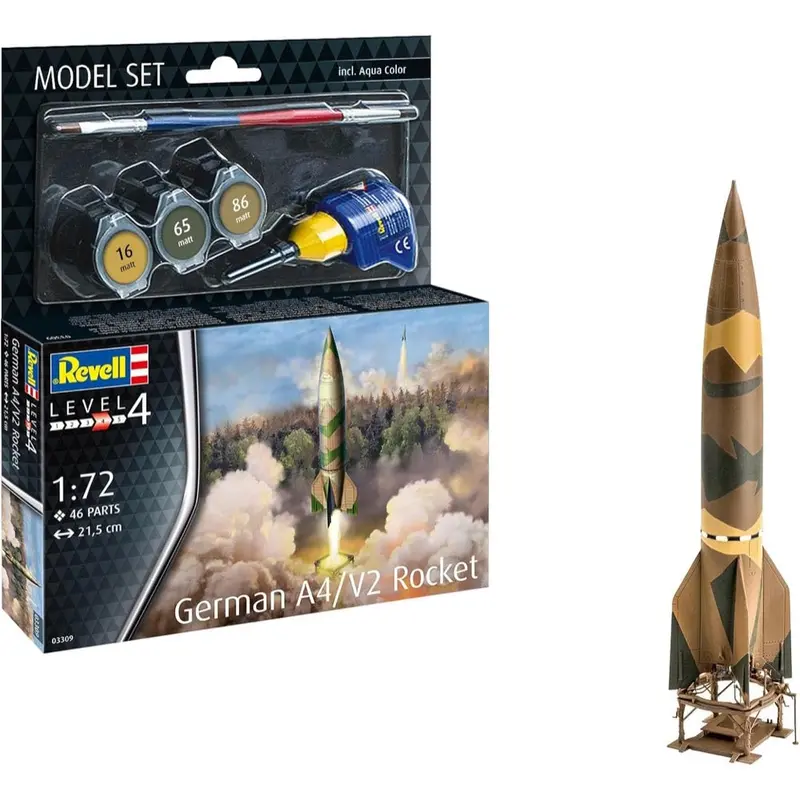 Revell 63309 1/72 German A4/V2 Rocket Model Kit Set 1