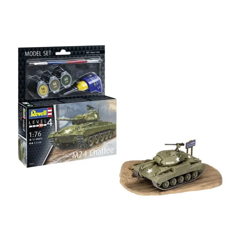 Revell 63323 1/76 M24 Chaffee Model Kit Set 1