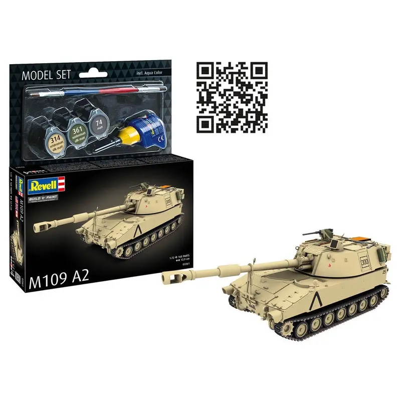 Revell 63361 1/72 M109 A2 Model Kit Set 1