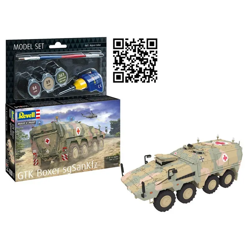 Revell 63362 1/72 Gtk Boxer Sgsankfz Model Kit Set 1