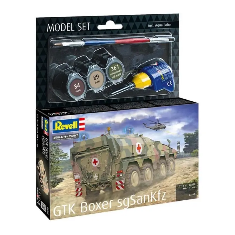 Revell 63362 1/72 Gtk Boxer Sgsankfz Model Kit Set 2