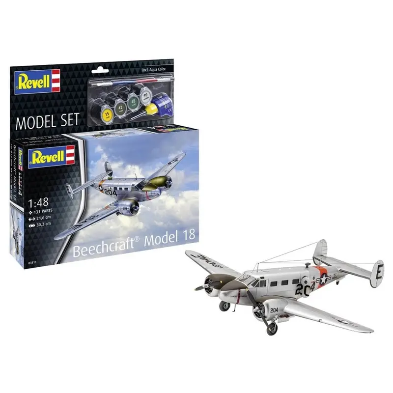 Revell 63811 1/48 Beechcraft Model 18 Model Kit Set 1