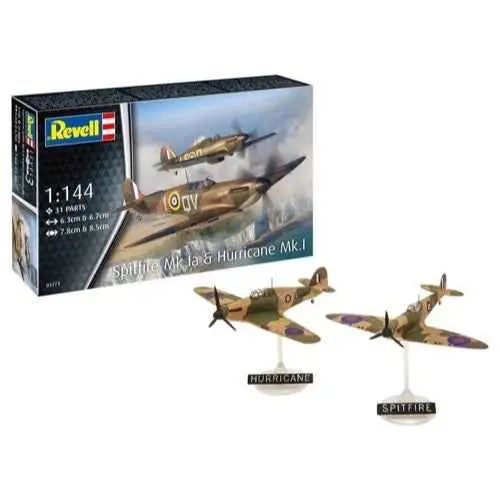 Revell 73771 1/144 Spitfire Mk.Ia & Hurricane Mk.I Starter Kit 1