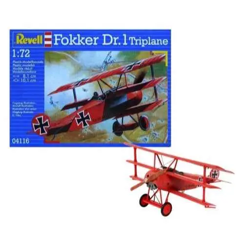 Revell 74116 1/72 Fokker Dr.1 Triplane Starter Kit 1