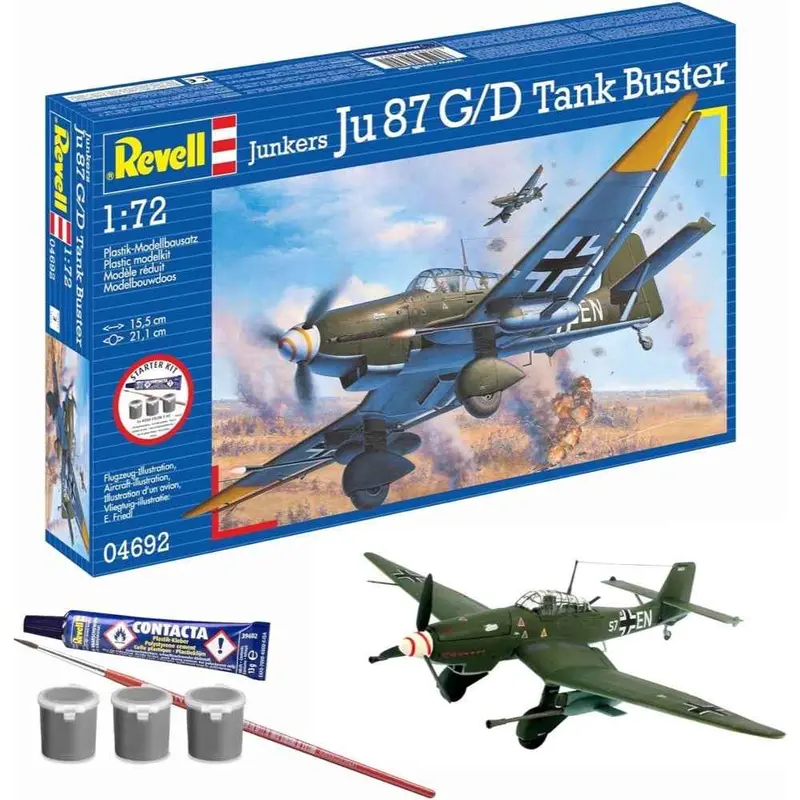 Revell 74692 1/72 Junkers Ju87 G/D Tank Buster Starter Kit 1