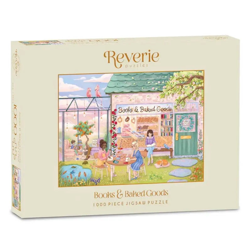 Reverie Books & Baked Goods 1000Pc Jigsaw Puzzle 1