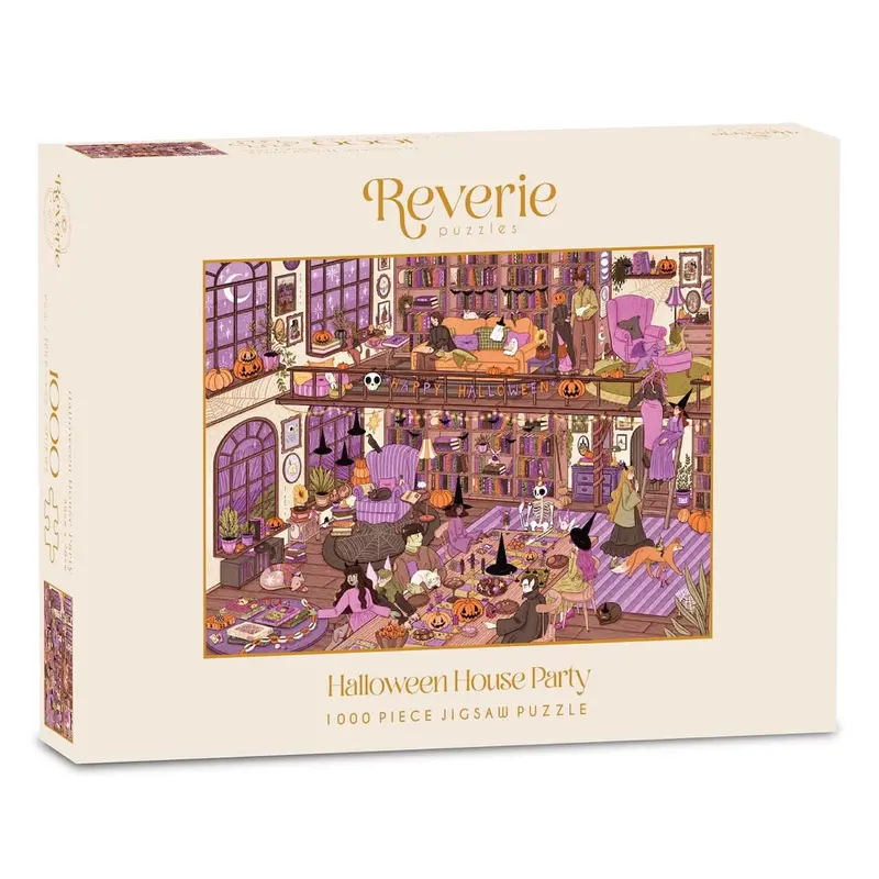 Reverie Halloween House Party 1000Pc Jigsaw Puzzle 1