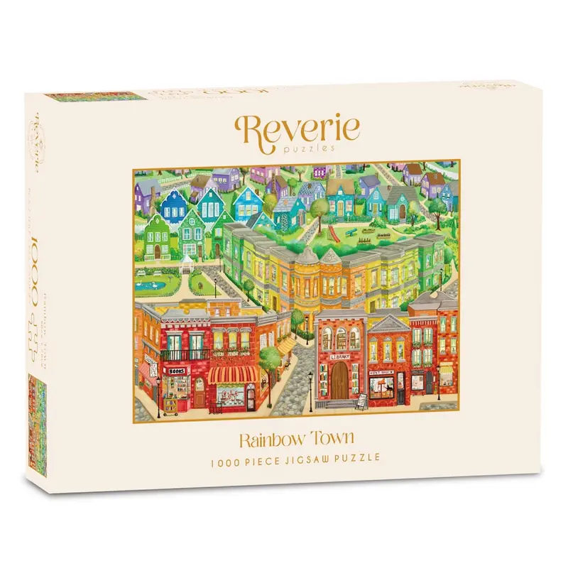 Reverie Rainbow Town 1000Pc Jigsaw Puzzle 1