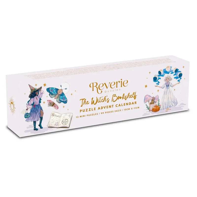 Reverie The Witch's Bookshelf Halloween Advent Calendar 13 X 99Pc Mini Puzzles 1