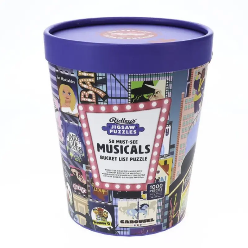 Ridleys 50 Must-See Musicals Bucket List 1000Pc Jigsaw Puzzle 1