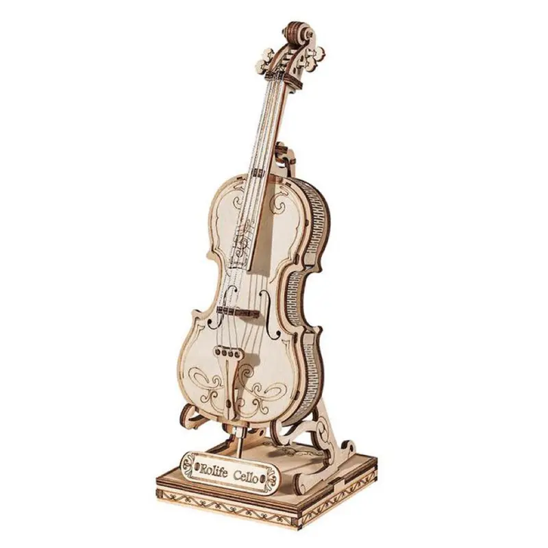 Robotime Diy Classical 3D Cello 1