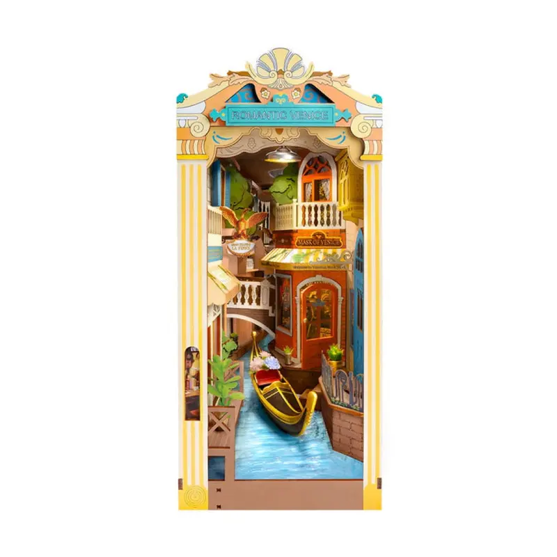 Robotime Rolife Diy Bookends Romantic Venice 1