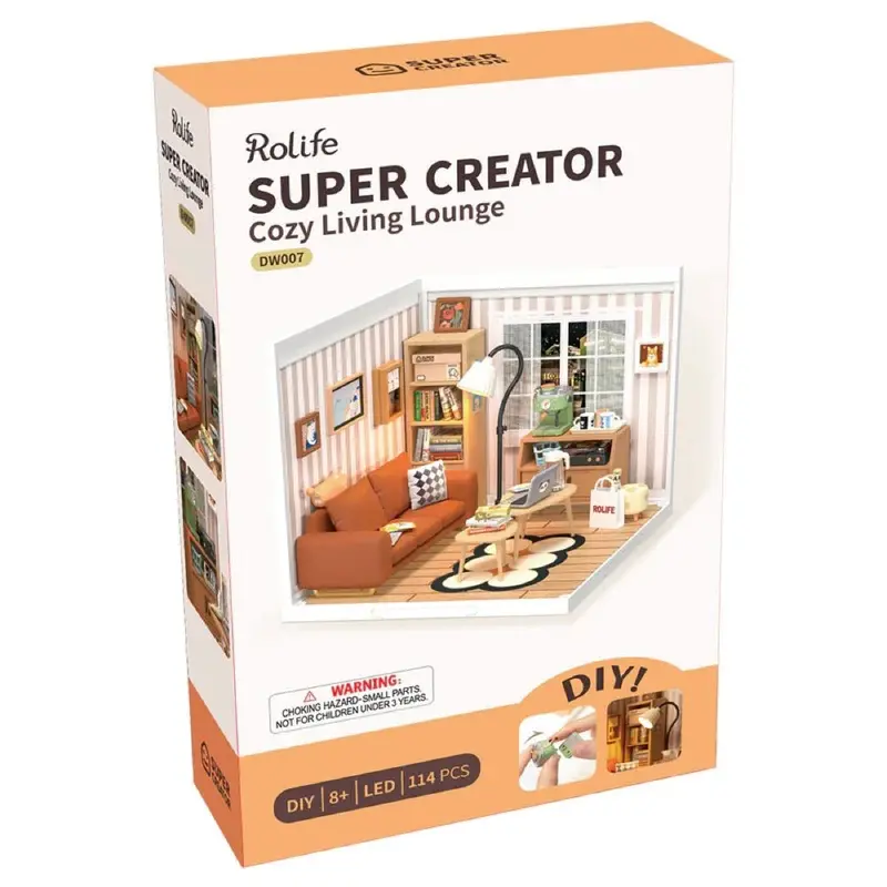 Robotime Rolife Diy Plastic Superstore Cozy Living Lounge 1
